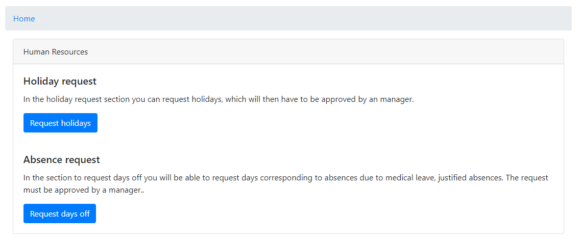 Intranet Home Worker